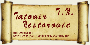 Tatomir Nestorović vizit kartica
